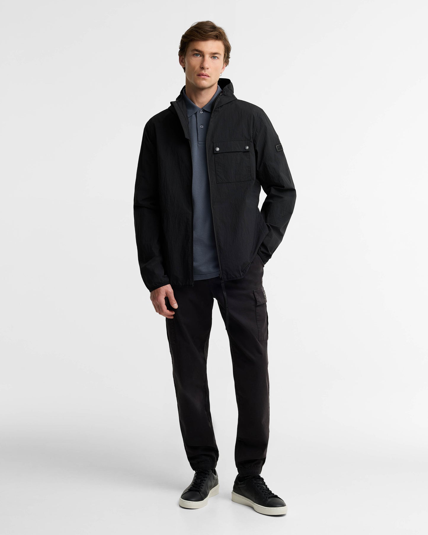 Barbour International Dalliston Mens Casual Jacket - Black | CHO | Designer Mens Jackets