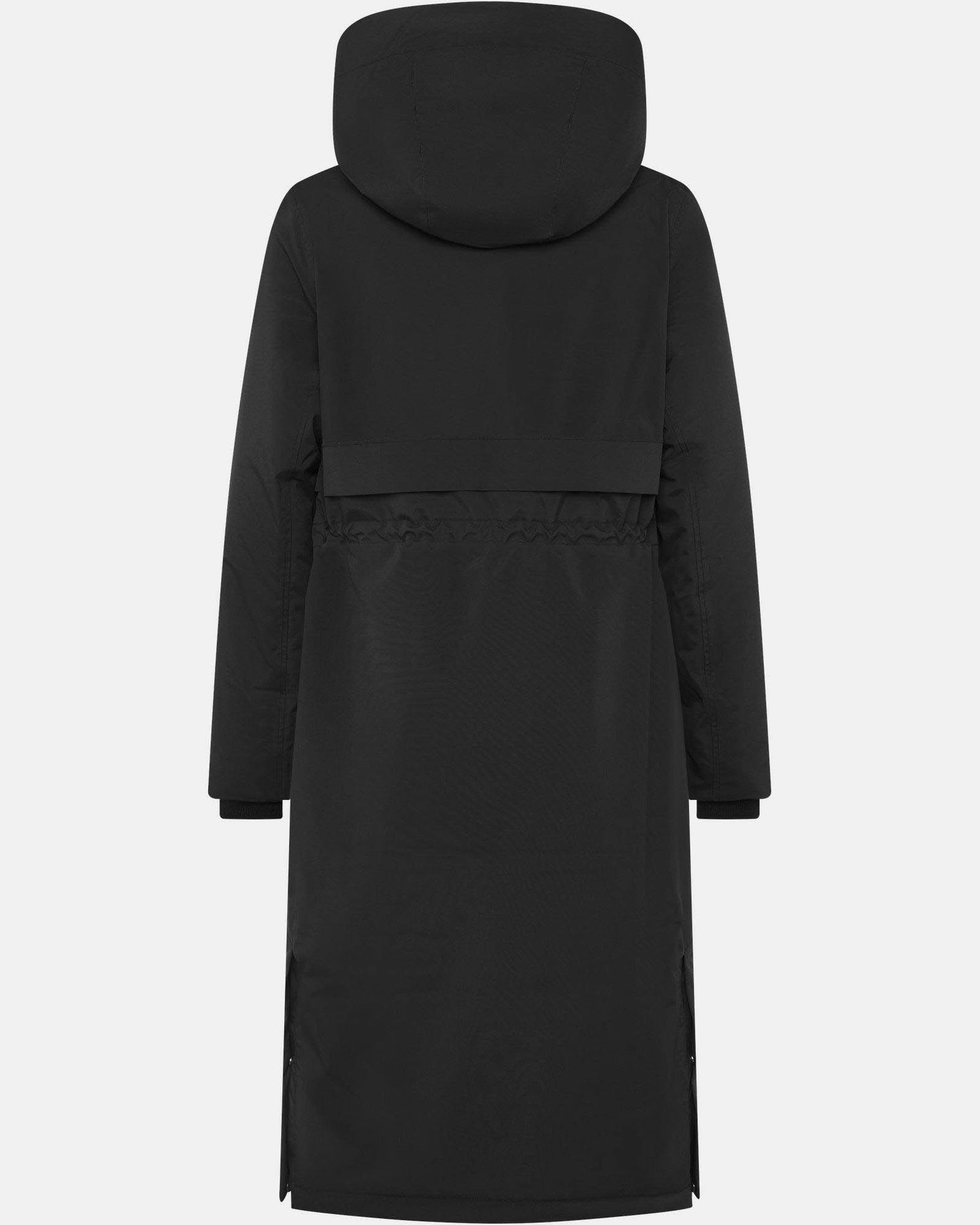 Didriksons Womens Melody Long Parka 2 - Black 060 | CHO | Designer Womens Long Parkas