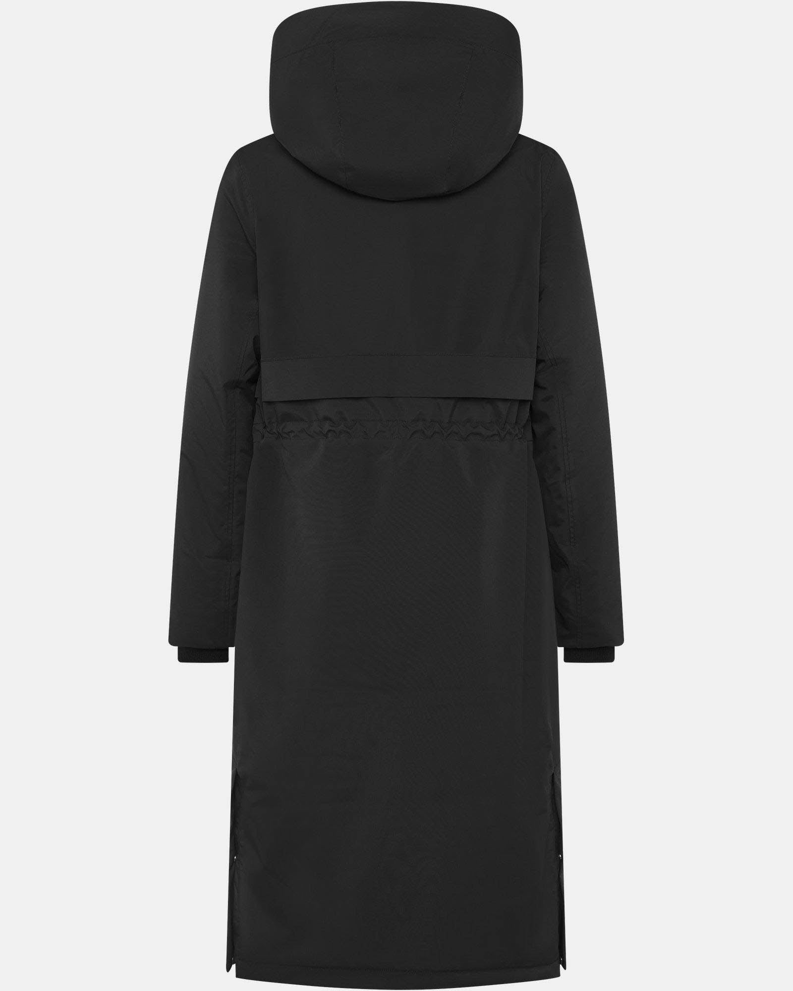 Didriksons Womens Melody Long Parka 2 - Black 060 | CHO | Designer Womens Long Parkas