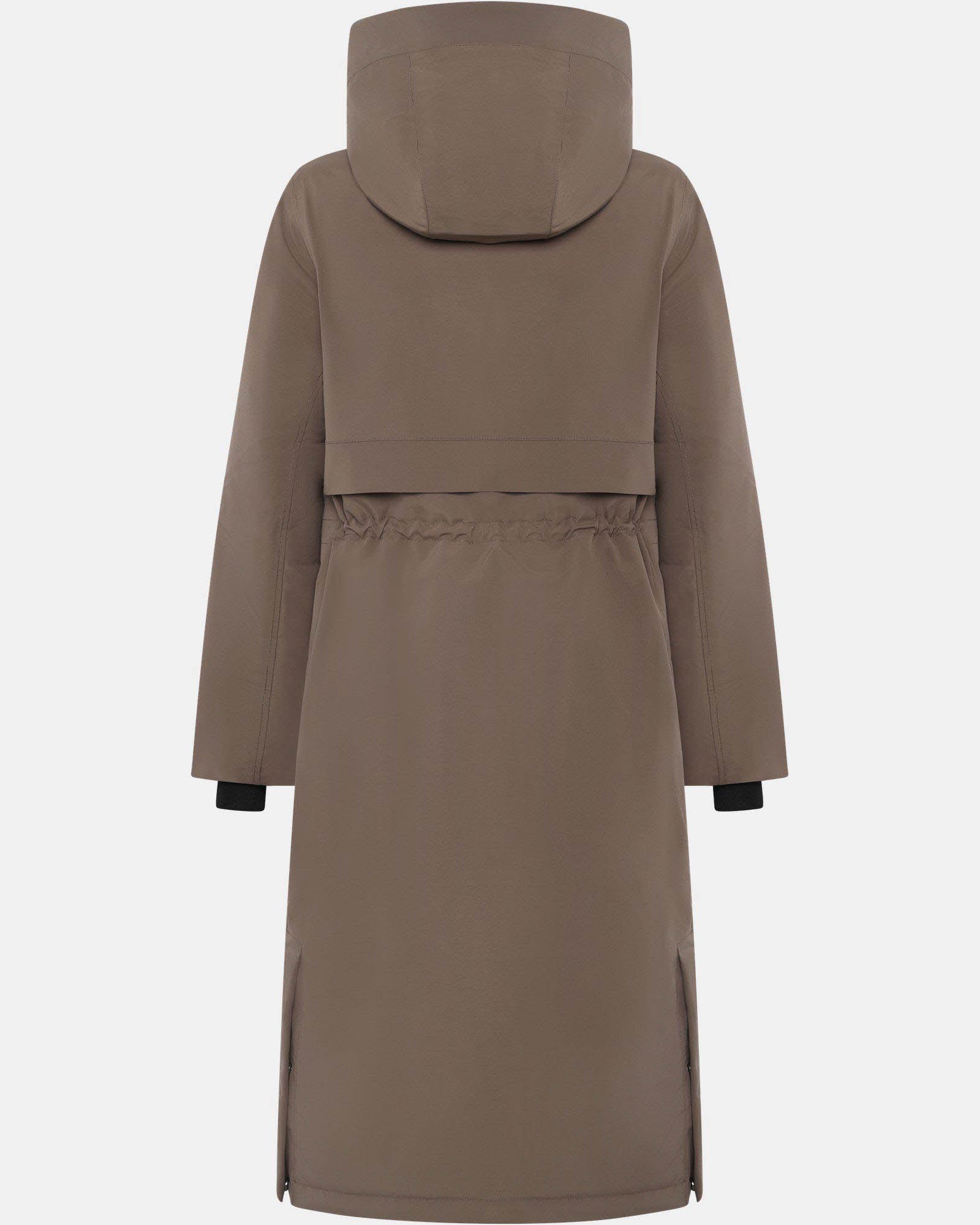 Didriksons Womens Melody Long Parka 2 - Mocha Brown F07 | CHO | Designer Womens Long Parkas
