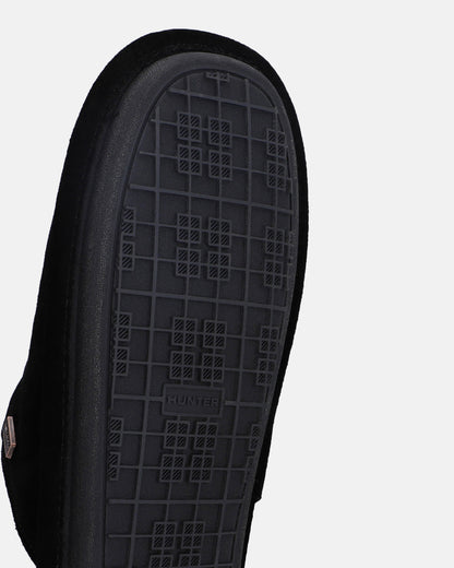 Hunter Mens Mule Slipper - Black