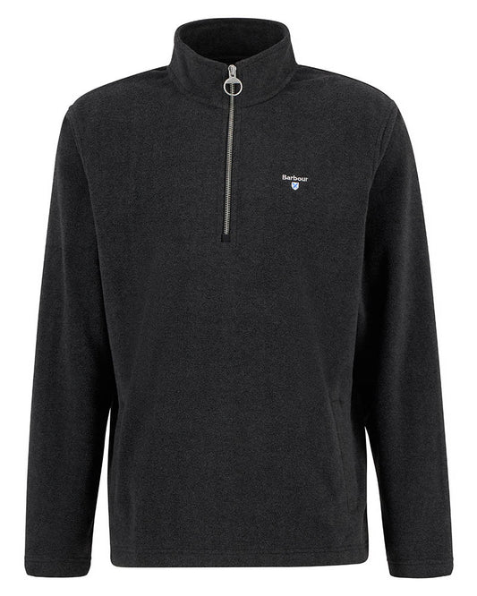 Barbour Essentials Mens Half Zip Fleece - Charcoal Marl