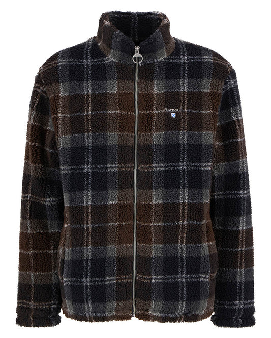 Barbour Tartan Fleece Zip Through - Midnight Oak Tartan