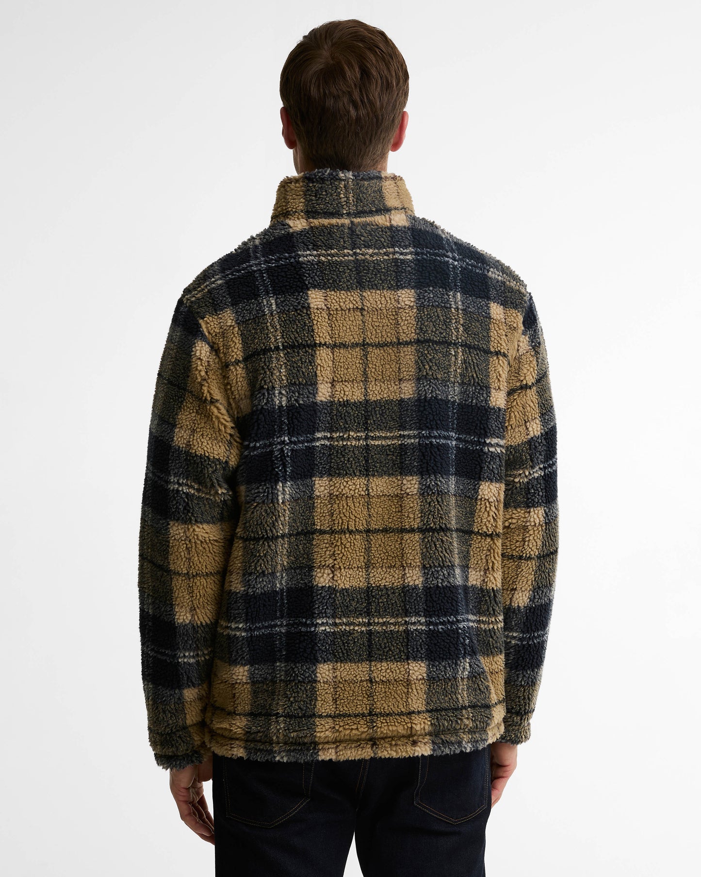 Barbour Tartan Fleece Zip Through - Birchwood Dress Tartan