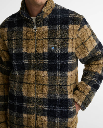 Barbour Tartan Fleece Zip Through - Birchwood Dress Tartan