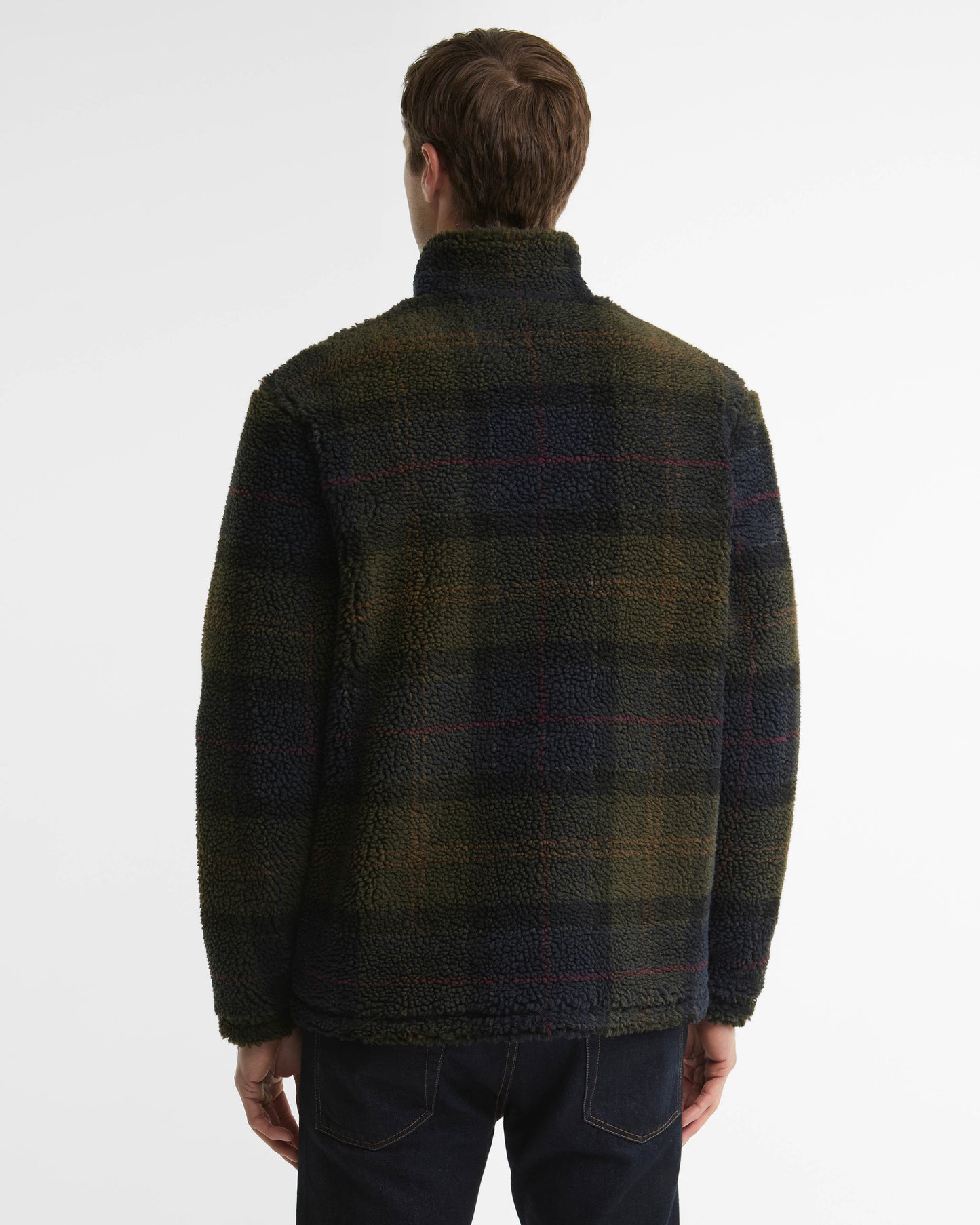 Barbour Tartan Fleece Zip Through - Shadow Classic Tartan