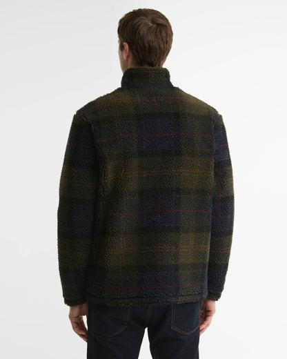 Barbour Tartan Fleece Zip Through - Shadow Classic Tartan