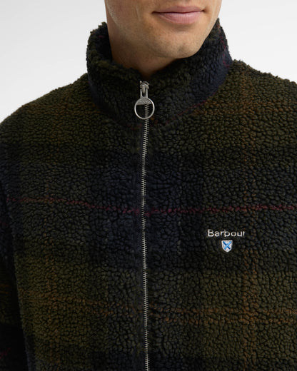 Barbour Tartan Fleece Zip Through - Shadow Classic Tartan