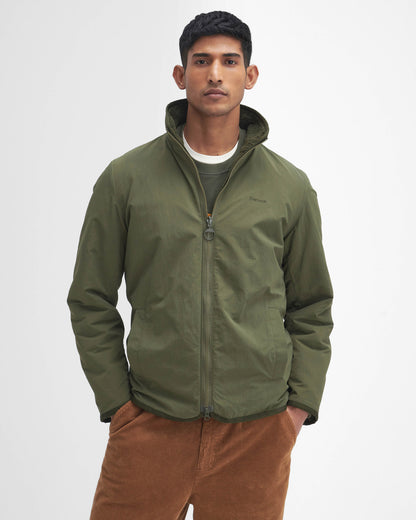 Barbour Mens Reversible Fleece Jacket - Fern | CHO | Designer Mens Fleece Jackets