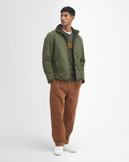 Barbour Mens Reversible Fleece Jacket - Fern | CHO | Designer Mens Fleece Jackets