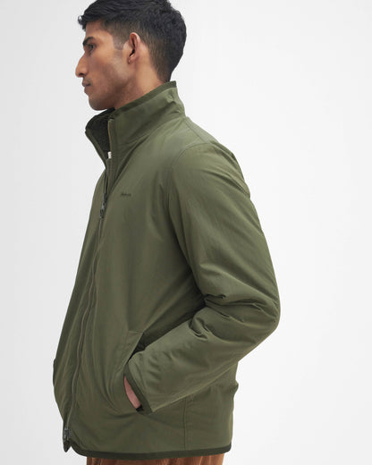 Barbour Mens Reversible Fleece Jacket - Fern | CHO | Designer Mens Fleece Jackets