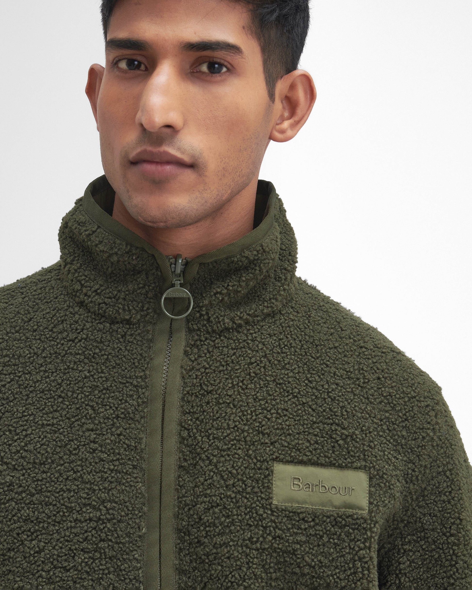 Barbour Mens Reversible Fleece Jacket - Fern | CHO | Designer Mens Fleece Jackets
