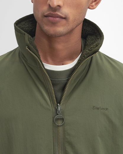 Barbour Mens Reversible Fleece Jacket - Fern | CHO | Designer Mens Fleece Jackets