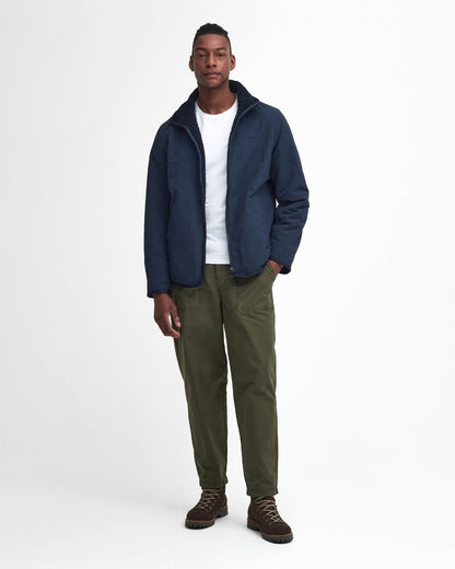 Barbour Mens Reversible Fleece Jacket - Navy | CHO | Designer Mens Fleece Jackets