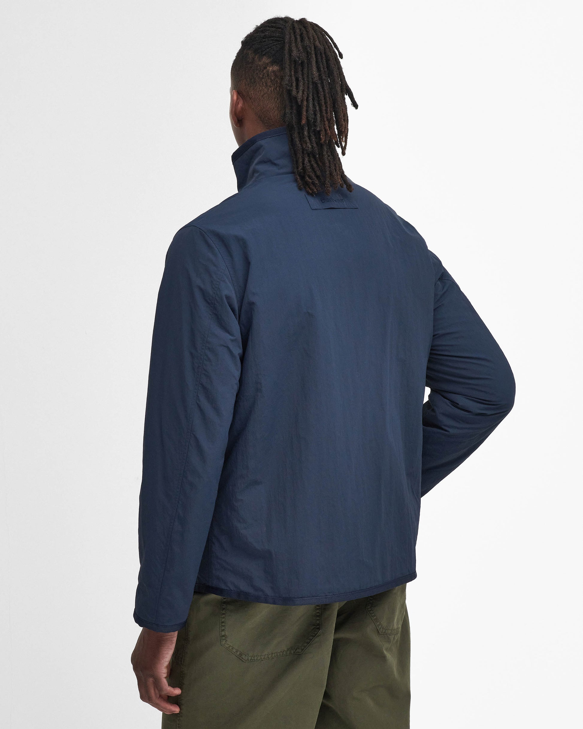 Barbour Mens Reversible Fleece Jacket - Navy | CHO | Designer Mens Fleece Jackets
