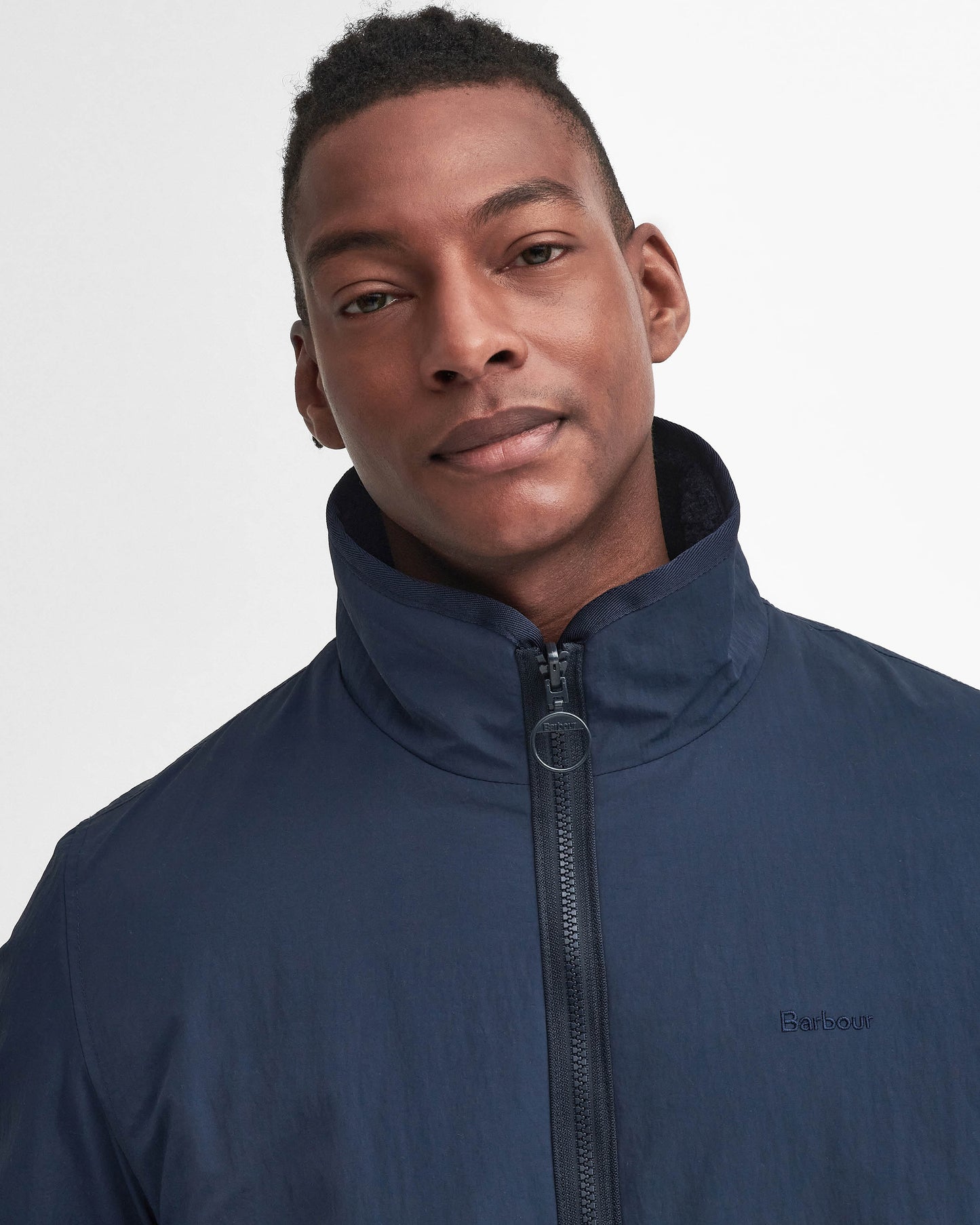 Barbour Mens Reversible Fleece Jacket - Navy | CHO | Designer Mens Fleece Jackets