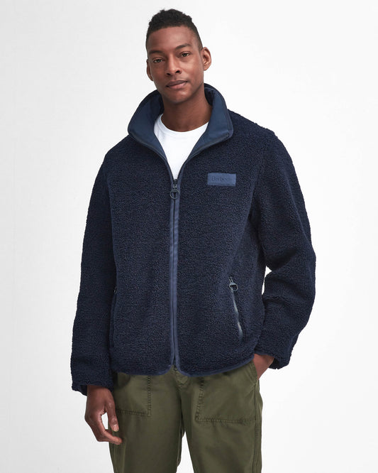 Barbour Mens Reversible Fleece Jacket - Navy | CHO | Designer Mens Fleece Jackets
