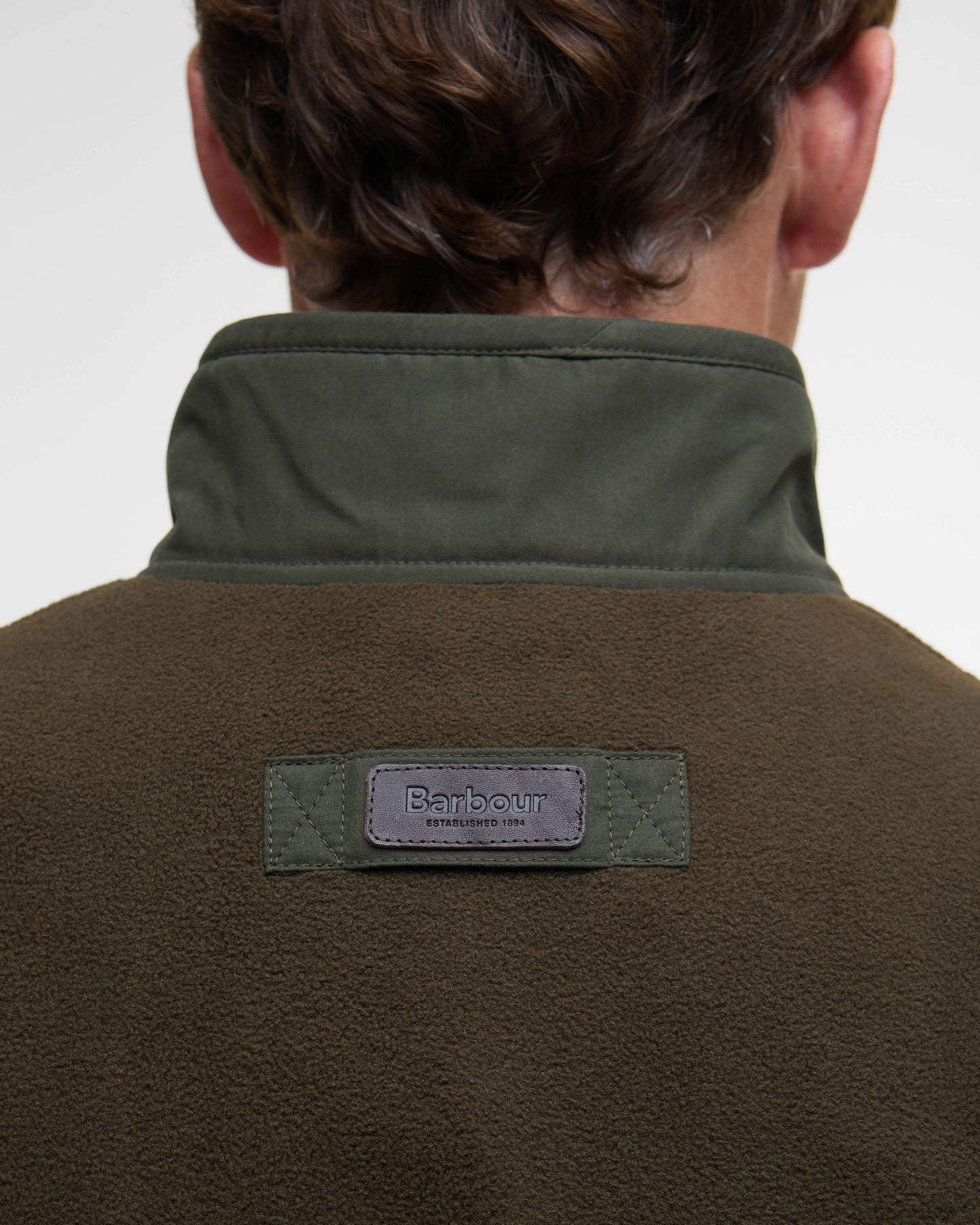 Barbour Lowich Mens Fleece Gilet - Olive | CHO | Designer Mens Fleece Gilets