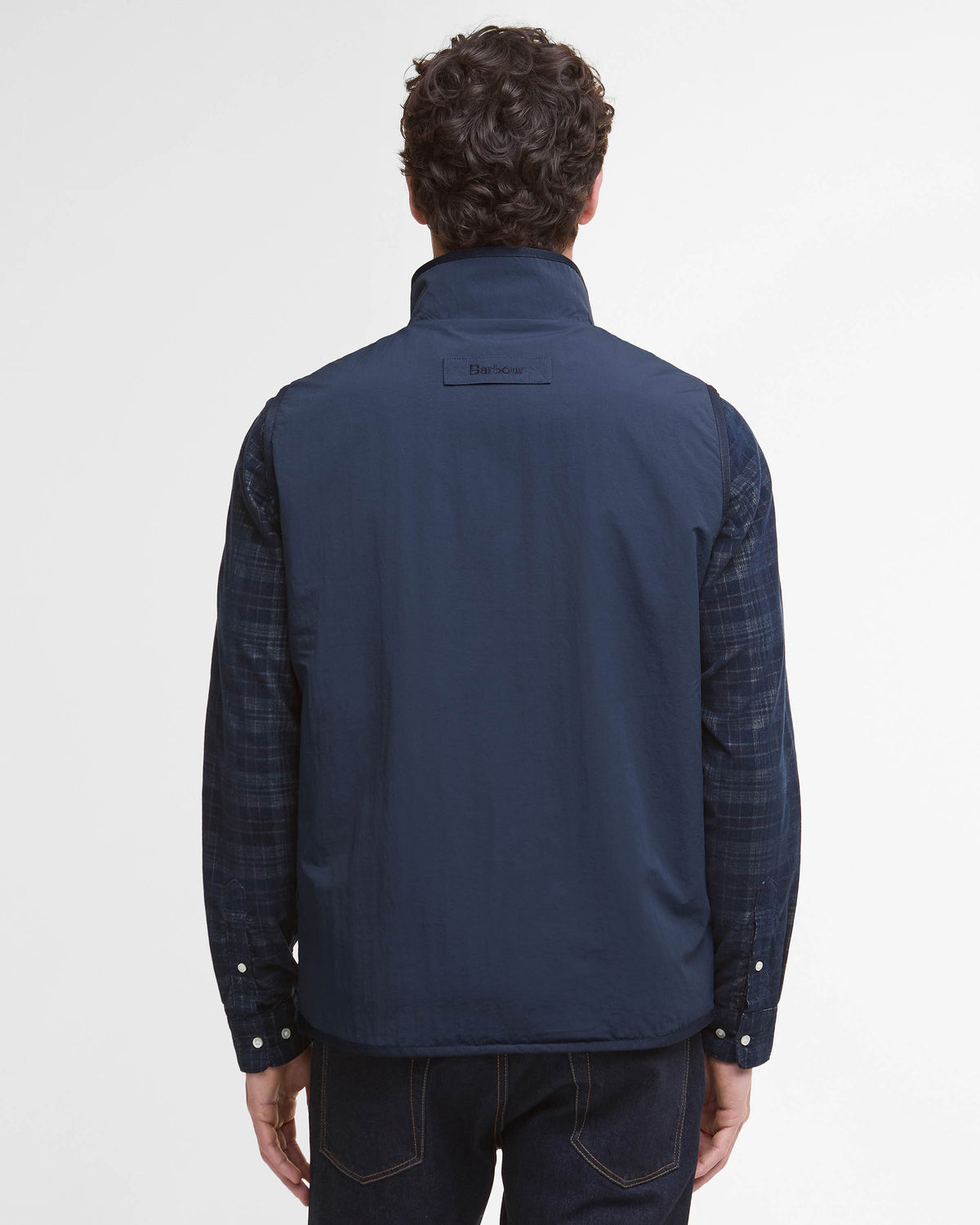 Barbour Mens Reversible Fleece Gilet - Navy | CHO | Designer Mens Gilets