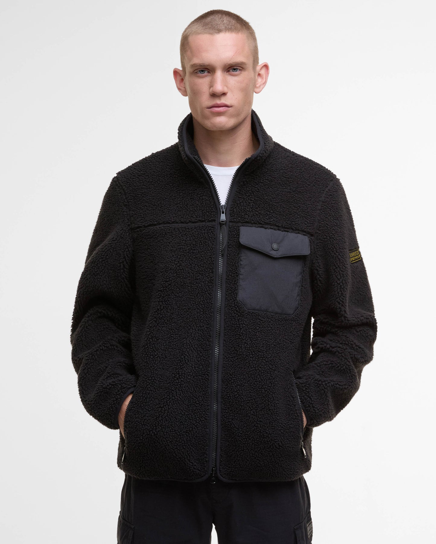 Barbour International Mossdale Mens Fleece Jacket - Black
