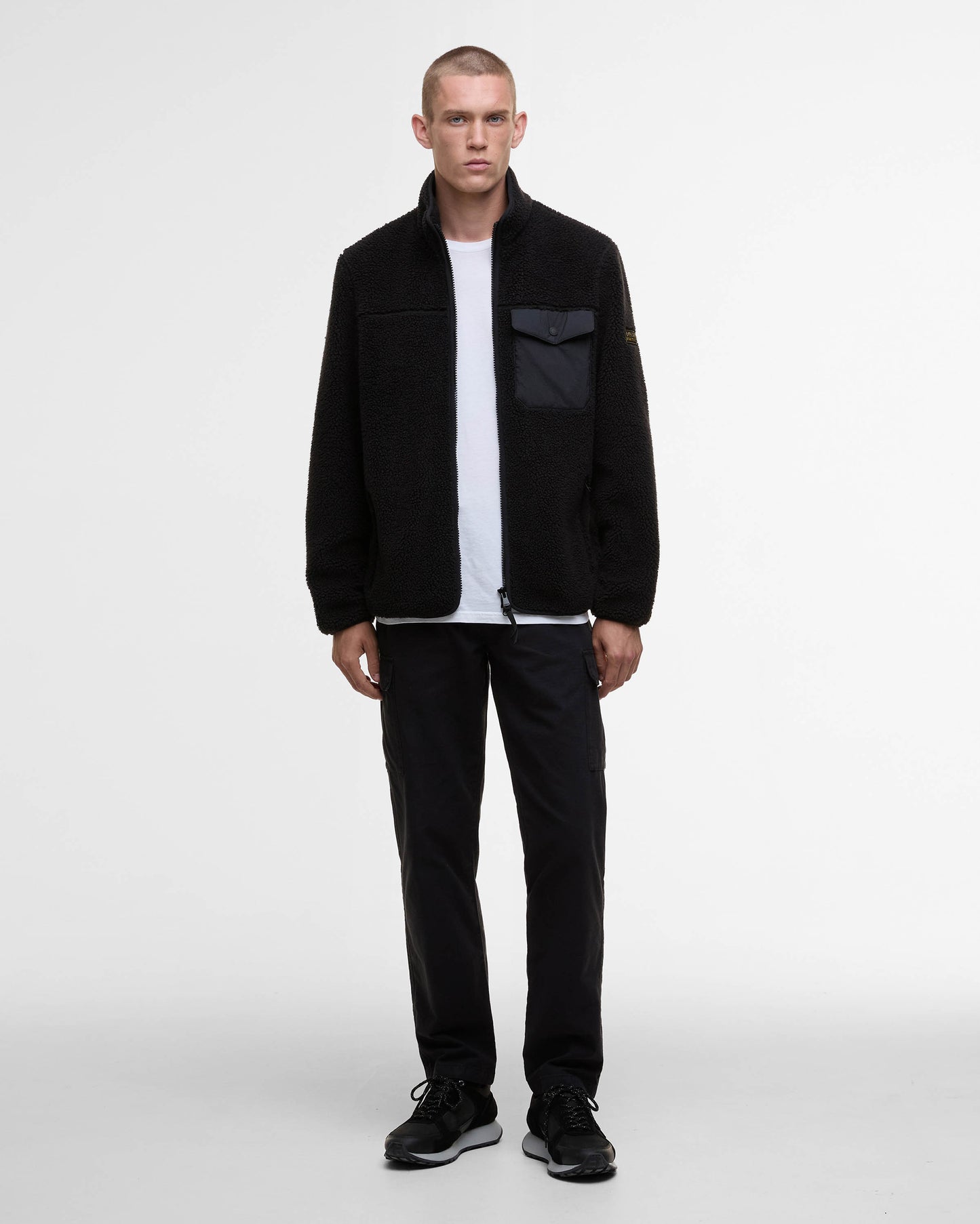 Barbour International Mossdale Mens Fleece Jacket - Black