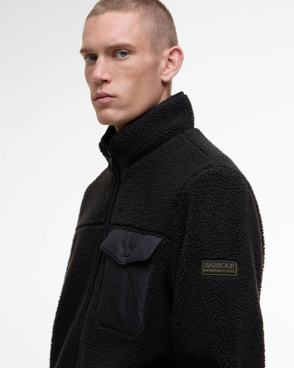 Barbour International Mossdale Mens Fleece Jacket - Black
