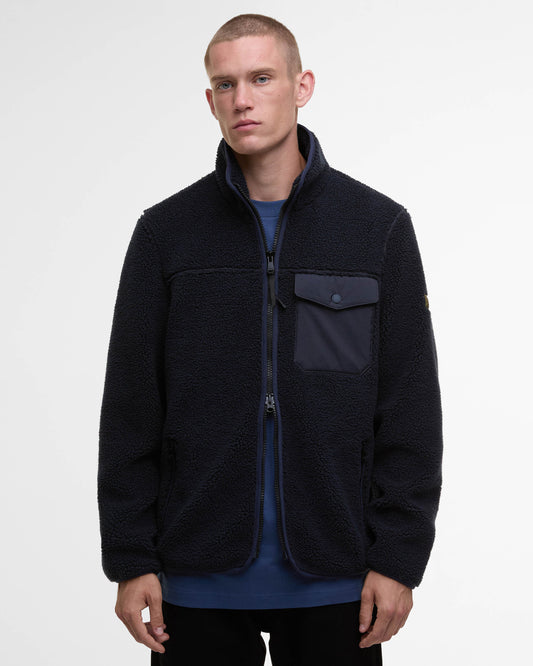 Barbour International Mossdale Mens Fleece Jacket - Navy