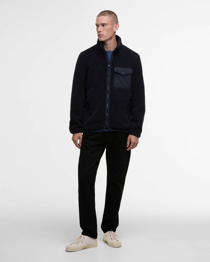 Barbour International Mossdale Mens Fleece Jacket - Navy