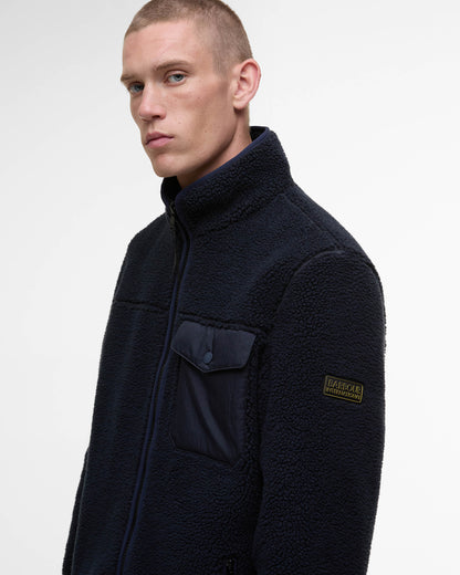 Barbour International Mossdale Mens Fleece Jacket - Navy
