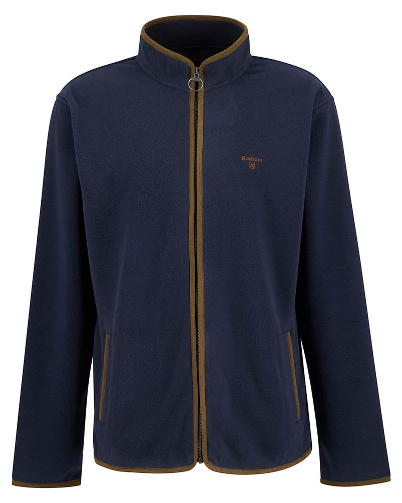 Barbour Harwood Mens Zip Thru Fleece - Navy