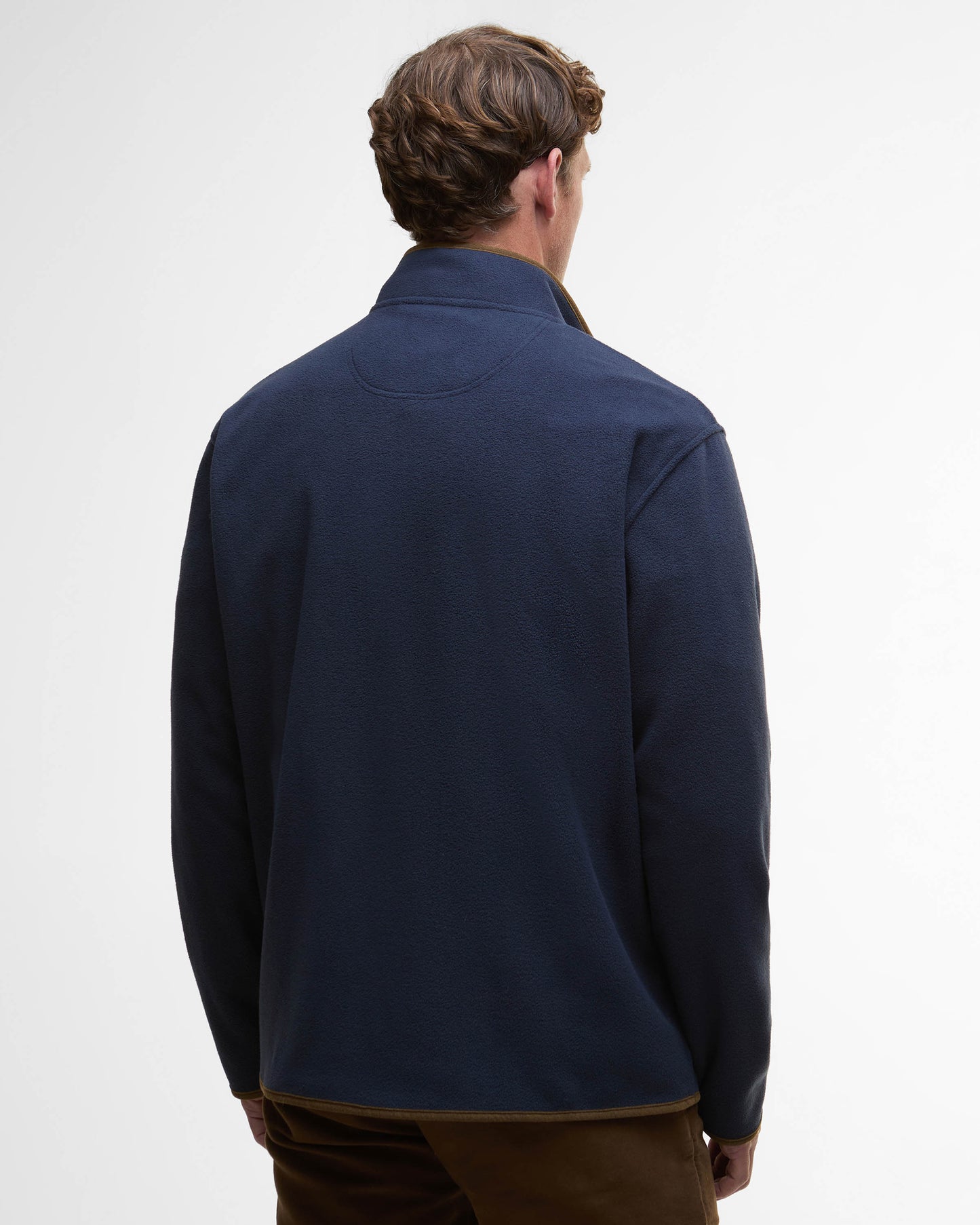 Barbour Harwood Mens Zip Thru Fleece - Navy | CHO | Designer Mens Coats & Jackets