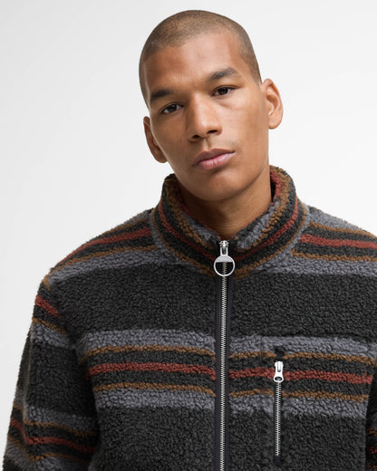 Barbour Endmoor Mens Relaxed Fit Fleece - Black Mix