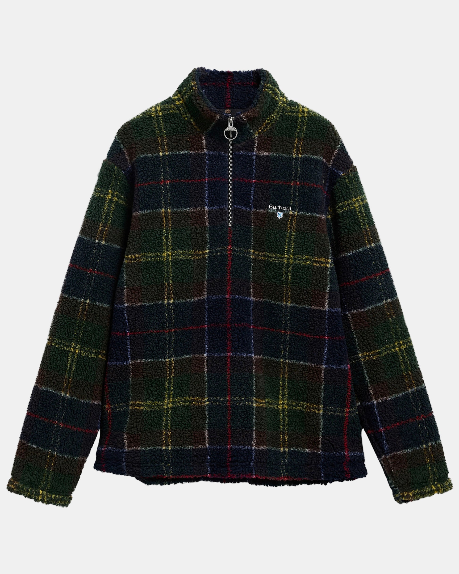 Barbour Mens Tartan Fleece Half Zip - Classic Tartan | CHO | Designer Mens Half Zip Fleeces