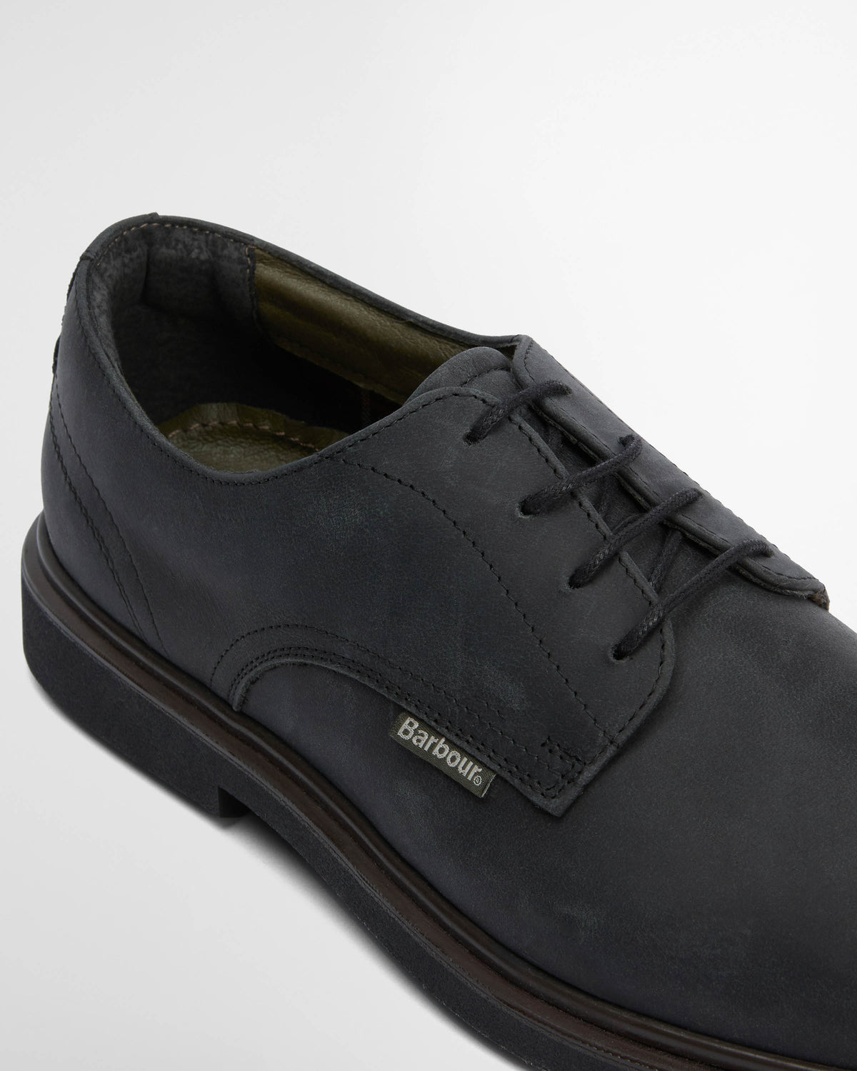 Barbour Carthy Mens Derby Shoes - Black | CHO | Designer Mens Shoes