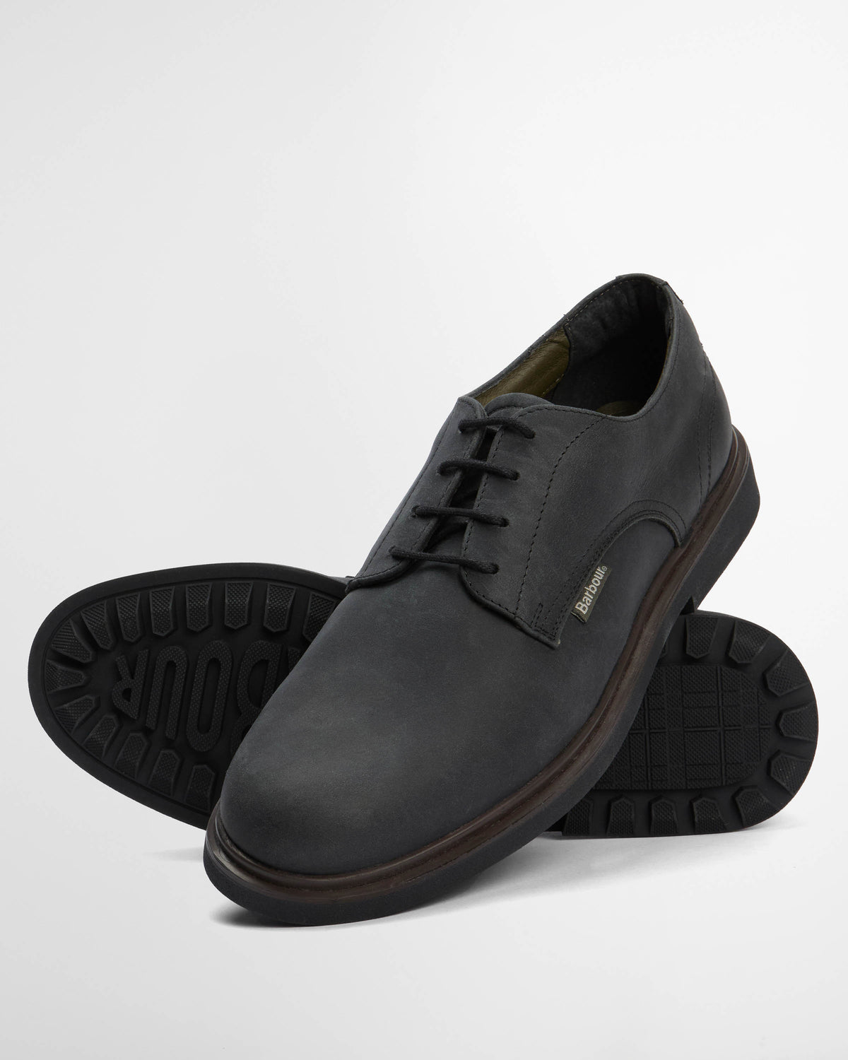 Barbour Carthy Mens Derby Shoes - Black | CHO | Designer Mens Shoes