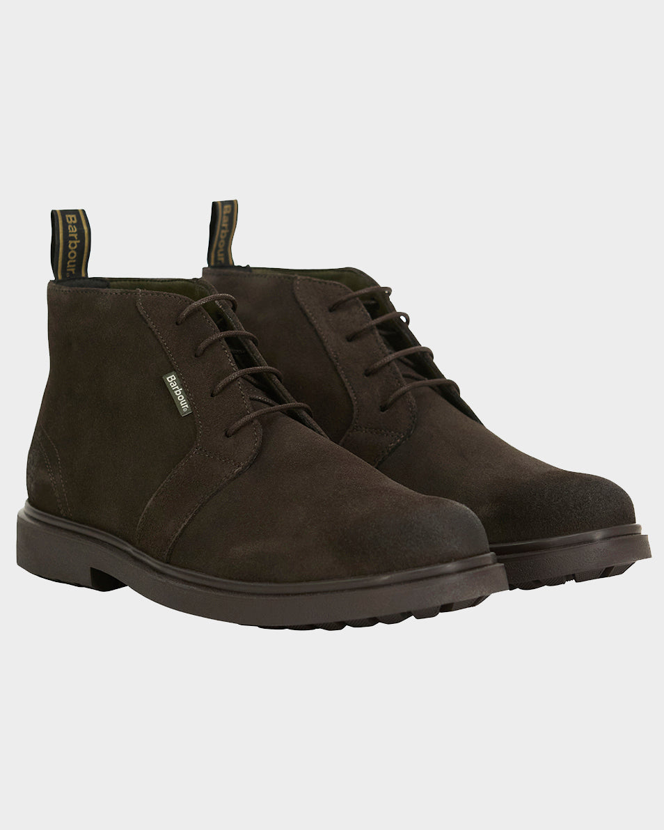 Barbour Meays Mens Chukka Boots - Dark Brown Suede | CHO | Designer Mens Boots