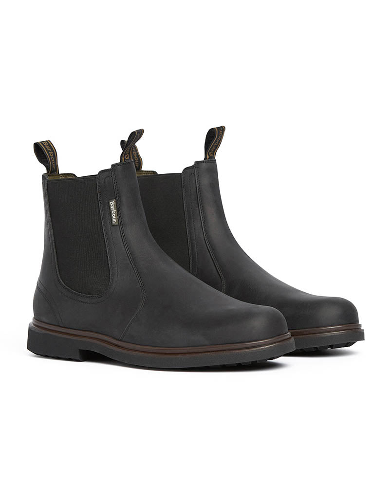 Barbour Hale Mens Chelsea Boots - Black