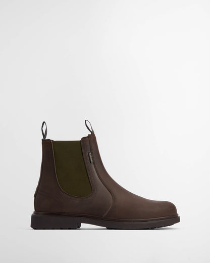 Barbour Hale Mens Chelsea Boots - Dark Brown | CHO | Designer Mens Boots