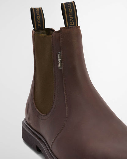 Barbour Hale Mens Chelsea Boots - Dark Brown | CHO | Designer Mens Boots