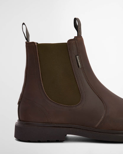 Barbour Hale Mens Chelsea Boots - Dark Brown | CHO | Designer Mens Boots