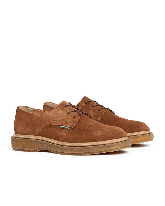 Barbour Harefield Mens Derby Shoes - Toffee Suede
