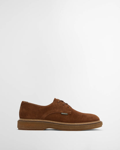 Barbour Harefield Mens Derby Shoes - Toffee Suede | CHO | Designer Mens Shoes