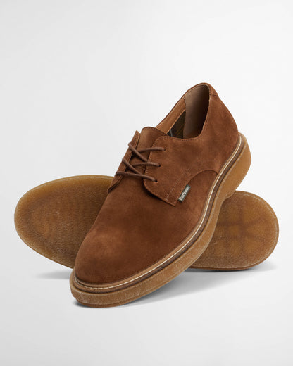 Barbour Harefield Mens Derby Shoes - Toffee Suede | CHO | Designer Mens Shoes