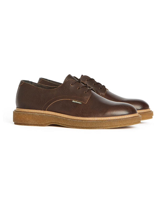 Barbour Harefield Mens Derby Shoes - Choc