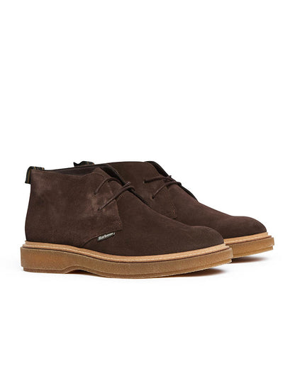 Barbour Blaine Mens Chukka Boots - Choc Suede
