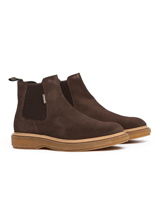 Barbour Tinstone Mens Chelsea Boots - Choc Suede