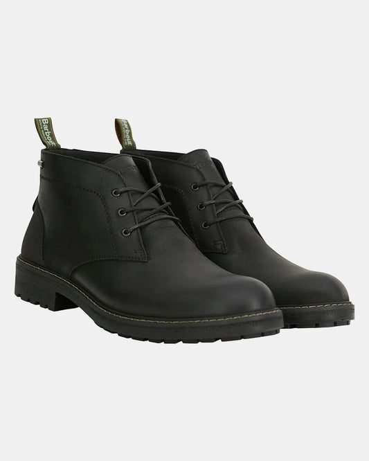 Barbour Shawdon Mens Chukka Boot - Black | CHO | Designer Mens Chukka Boots