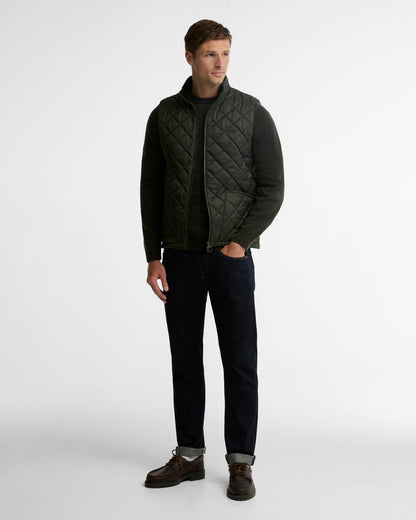 Barbour Monty Mens Gilet - Sage | CHO | Designer Mens Padded Gilets