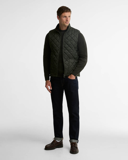 Barbour Monty Mens Gilet - Sage | CHO | Designer Mens Padded Gilets