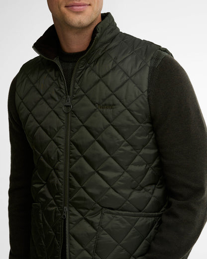 Barbour Monty Mens Gilet - Sage | CHO | Designer Mens Padded Gilets